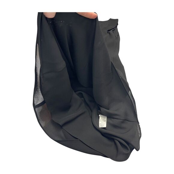 Studio 2 Piece Set Women's 10 Black Short Sleeve Embroidered Floral Button-Up - Picture 8 of 13